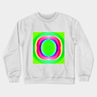 Multi Green Ring Kaleidoscope Crewneck Sweatshirt